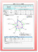 評価表（レーダーチャート）イメージ